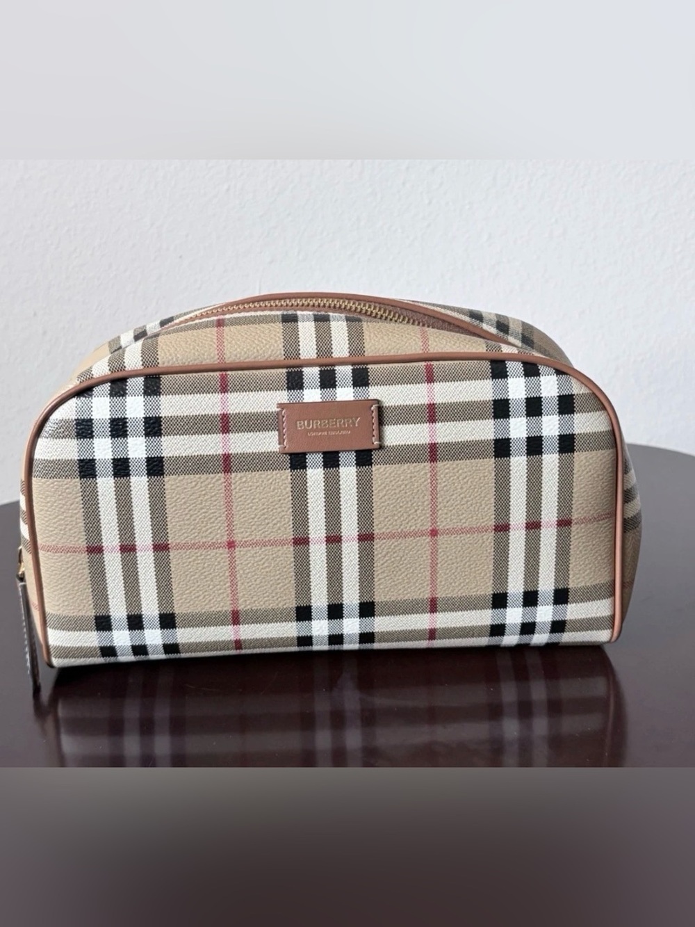 Burberry vintage check make up bag